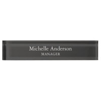 Gray Professional Manager Modern Plain