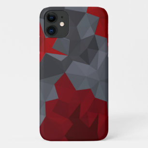 Gray, red randomly arranged triangles. Case-Mate iPhone case