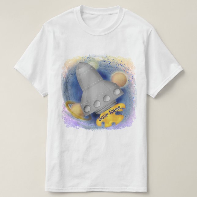 Gray Rocket  T-shirt (Design Front)