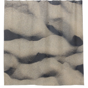 Gray sand shower curtain