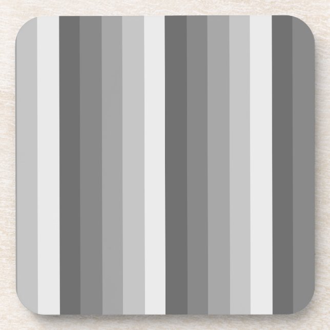 Gray shadow stripes coaster (Front)