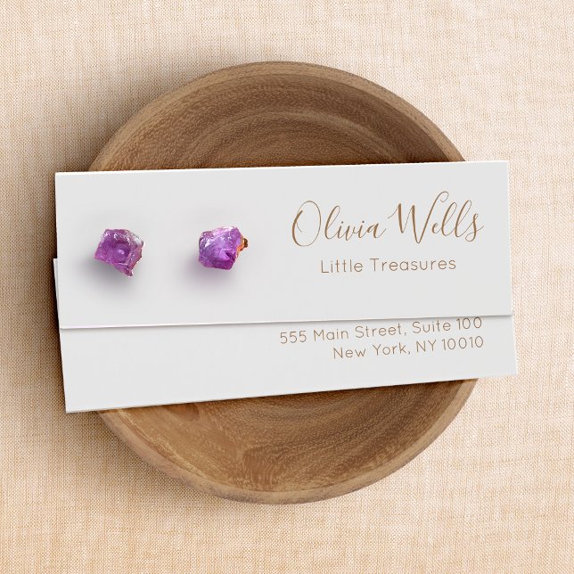 Gray Signature Script Stud Earring  Display Card (Creator Uploaded)