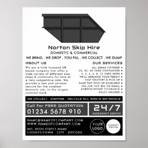 Gray Skip, Skip/Dumpster Company Advertising Poster