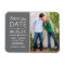 Gray Split Panel Photo Save the Date