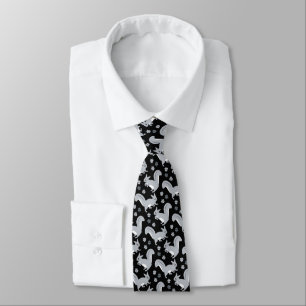 Gray Squirrels and Acorns Nature Lover Black Tie