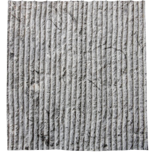 Gray stone wall texture. Texture of stone wall wit Shower Curtain (Front)