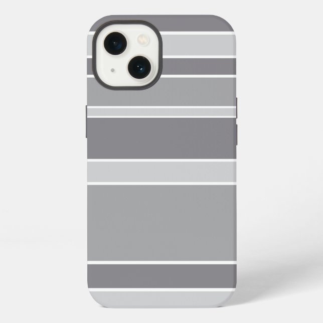 Gray stripes Case-Mate iPhone case (Back)