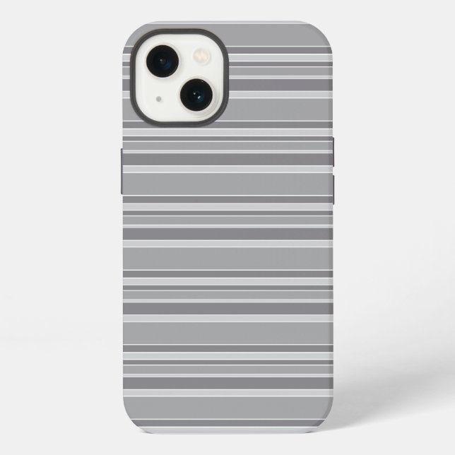 Gray stripes Case-Mate iPhone case (Back)