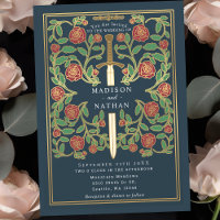 Gray Sword Floral Medieval Fantasy Wedding