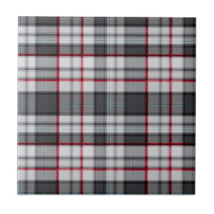 Gray textured tartan plaid  tile