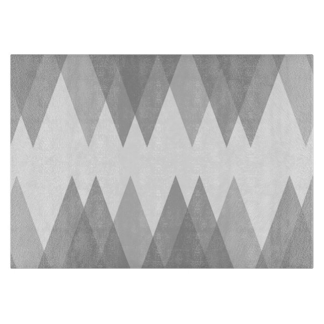 Gray triangles cutting board (Front)