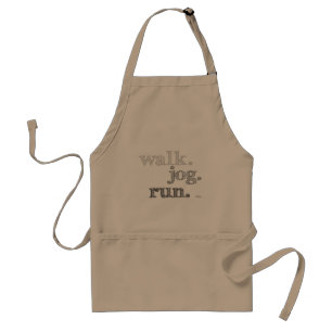GRAY WALK JOG RUN (font SHADED) Standard Apron