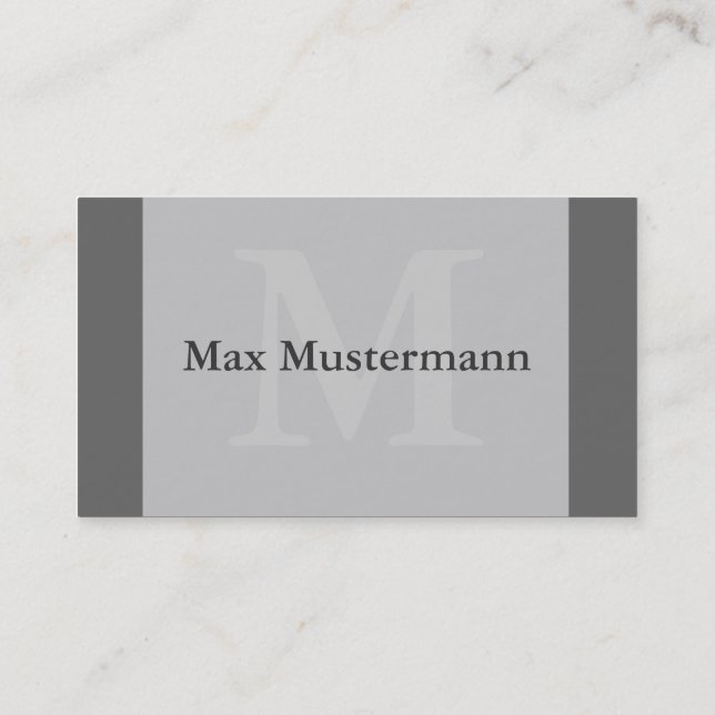 Gray watermarked business card (Back)