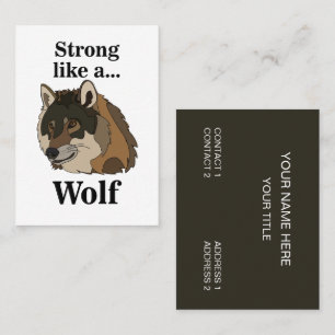 Gray Wolf Business Card