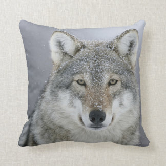 Gray Wolf Cushion