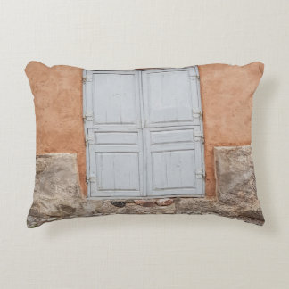 GRAY WOODEN DOOR DECORATIVE CUSHION