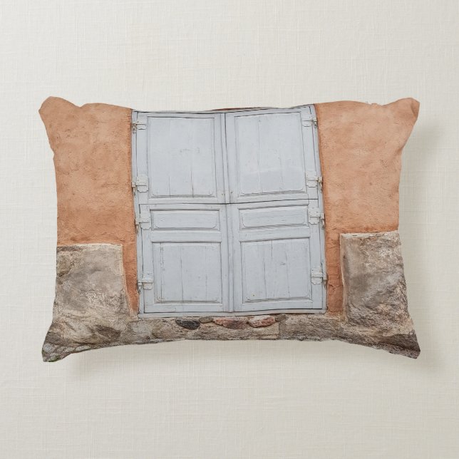 GRAY WOODEN DOOR DECORATIVE CUSHION (Front)