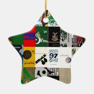 GRAYDON - YEARBOOK COVERS CERAMIC TREE DECORATION