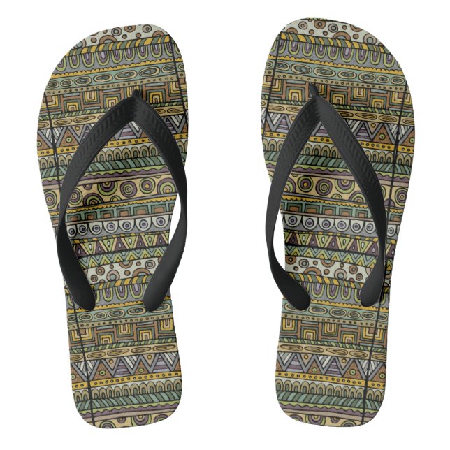 Graygreen Wax Adult Flip Flops, Wide Straps Jandals (Footbed)