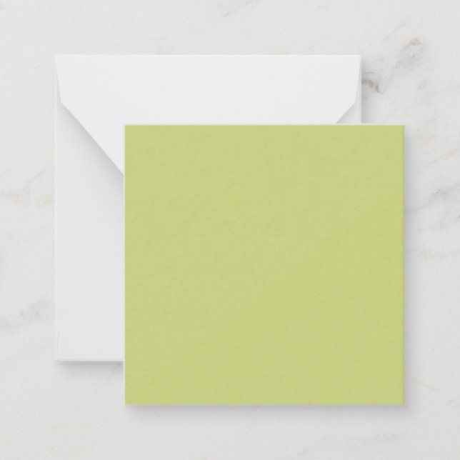  Grayish apple green (solid colour)  Card (Front)
