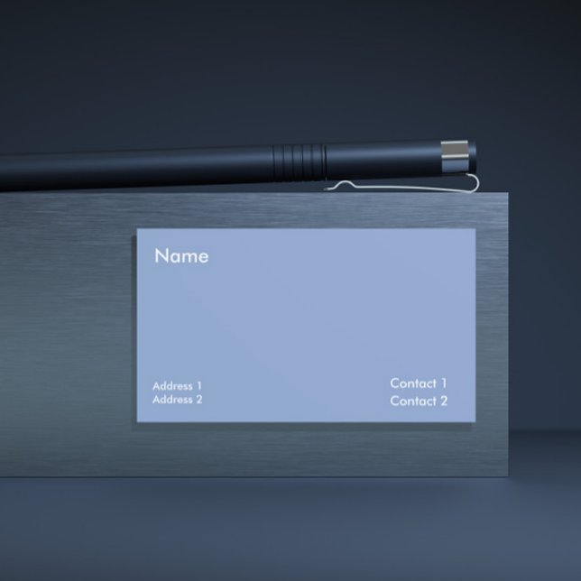 grayish blue  - solid colour business card (Creator Uploaded)