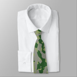 Grayish Green, Olive Green, Camouflage Tie
