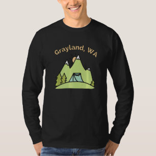 Grayland Wa Mountains Hiking Climbing Camping & Ou T-Shirt