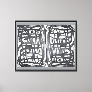 Grayness within the Threads of Life Canvas Print