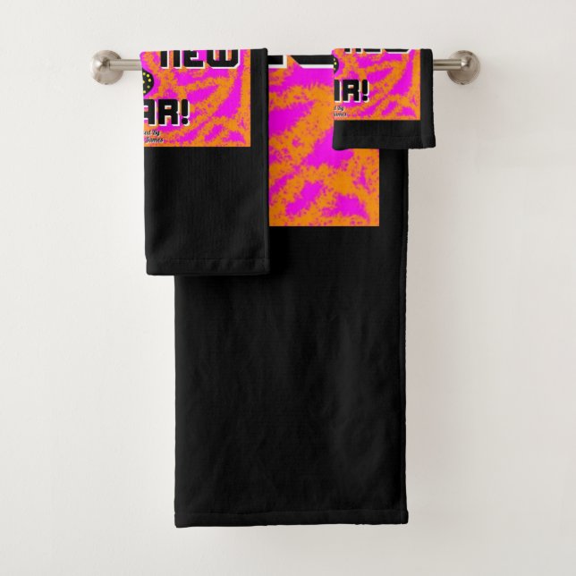Grays New Year Wishes Bathroom Towel Set (Insitu)