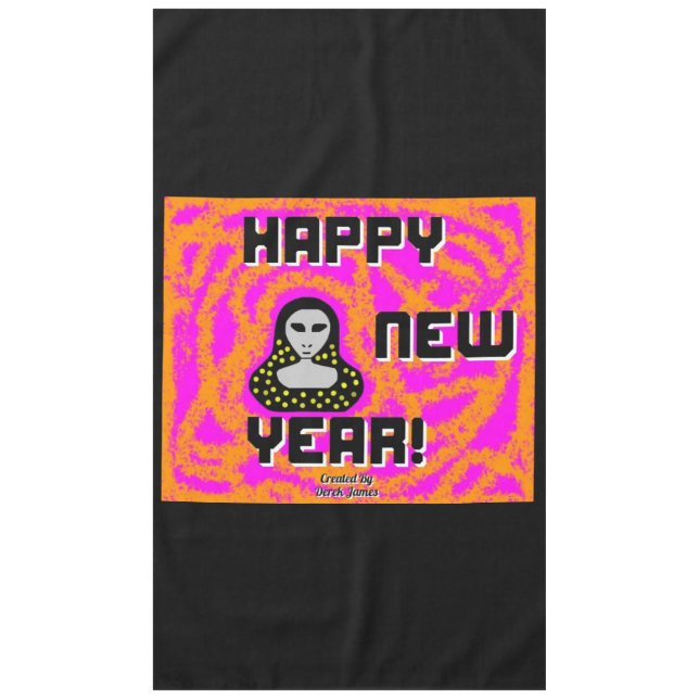 Grays New Year Wishes Tablecloth (Front)