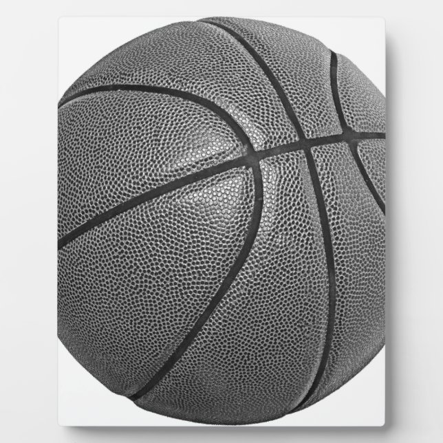Grayscale Basketball Plaque (Front)