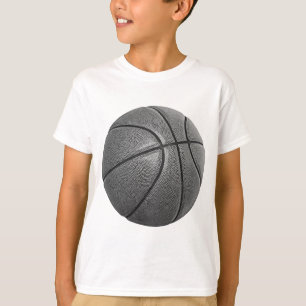 Grayscale Basketball T-Shirt