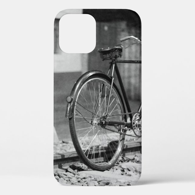 GRAYSCALE PHOTO OF COMMUTER BIKE Case-Mate iPhone CASE (Back)