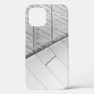 Grayscale photo of flooring iPhone 12 case
