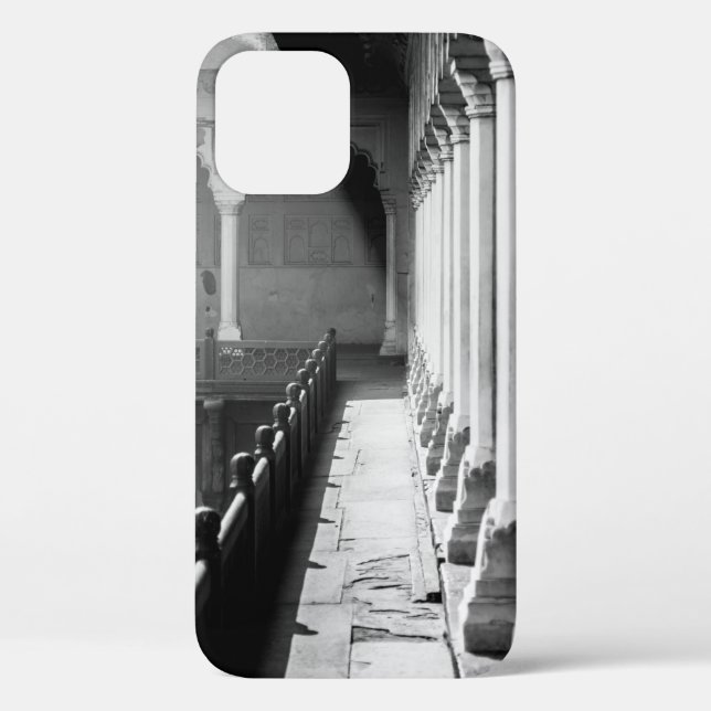 GRAYSCALE PHOTOGRAPHY OF CORRIDOR Case-Mate iPhone CASE (Back)