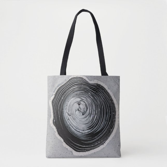 Grayscale photography of mud tote bag (Front)