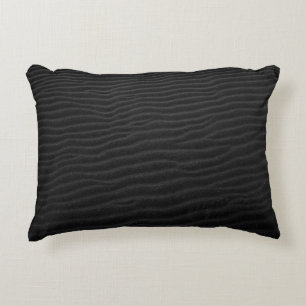 Grayscale photography of sand decorative cushion