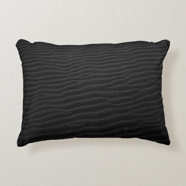 Grayscale photography of sand decorative cushion (Front)