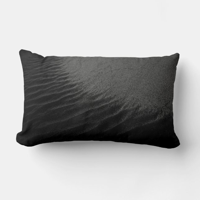 Grayscale photography of sand lumbar cushion (Front)