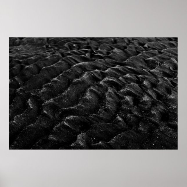 Grayscale photography of sand poster (Front)
