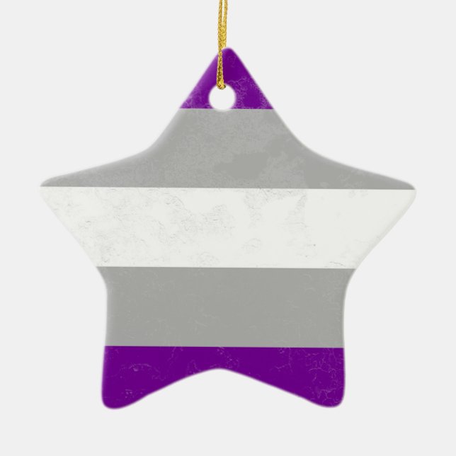 Graysexual Ceramic Tree Decoration (Front)