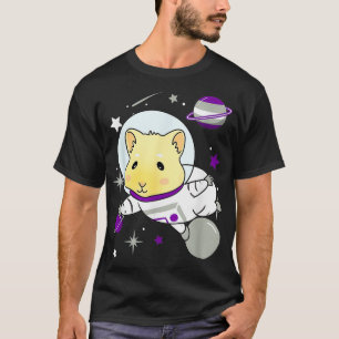 Graysexual Guinea Pig In Space Graysexual Pride T-Shirt