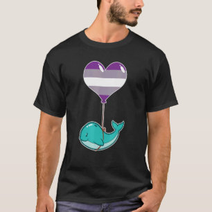 Graysexual Whale  Nonbinary Love T-Shirt