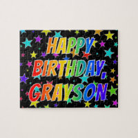 "GRAYSON" First Name, Fun "HAPPY BIRTHDAY"