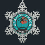 Grayton Beach Florida 30A 30 A Emerald Coast Snowflake Pewter Christmas Ornament<br><div class="desc">Grayton Beach Florida 30A 30 A Emerald Coast</div>