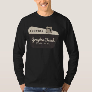 Grayton Beach State Park Florida Welcome Sign Vaca T-Shirt