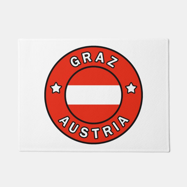 Graz Austria Doormat (Front)