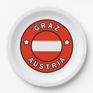 Graz Austria Paper Plate