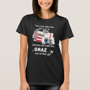 Graz Boarding Pass Graz Girl Graz T-Shirt