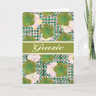 Grazie Italian Thank You card